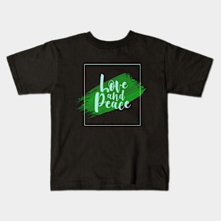 Peace and Love Kids T-Shirt